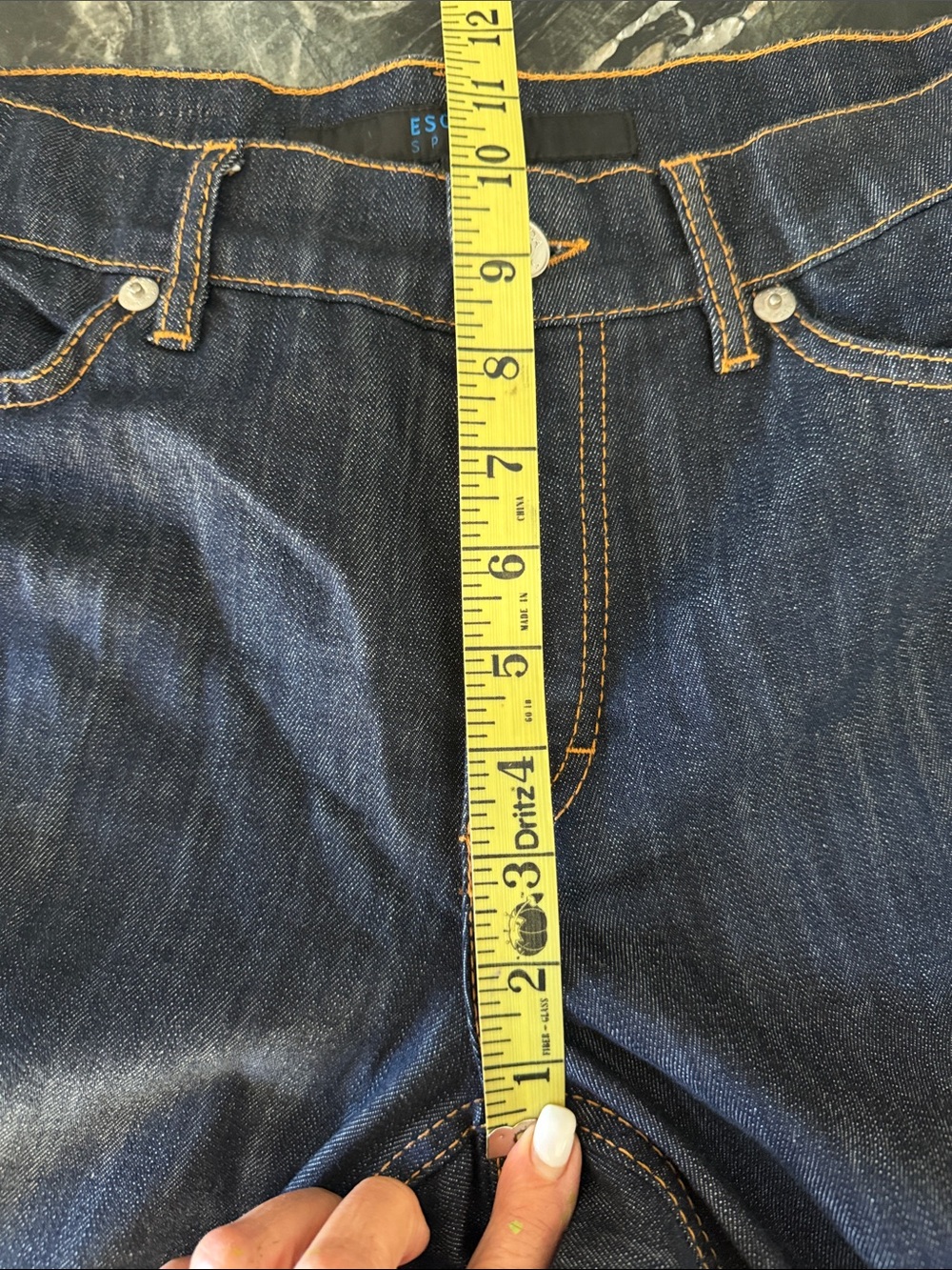 Escada Dark Indigo Flare Jeans - Picture 11 of 13